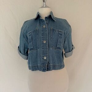 Denim Crop top